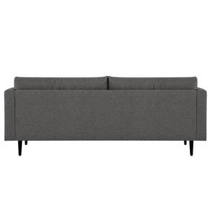 3-Sitzer Sofa Kayena Webstoff - Webstoff Lark: Dunkelgrau - Schwarz