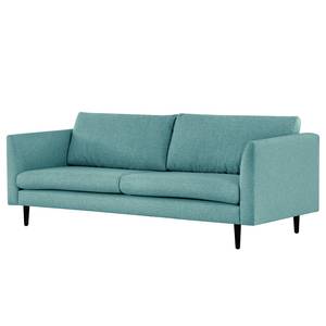 3-Sitzer Sofa Kayena Webstoff - Webstoff Lark: Petrol - Schwarz