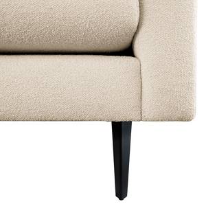 3-Sitzer Sofa Kayena Bouclé - Bouclé Stoff Eurona: Beige - Schwarz