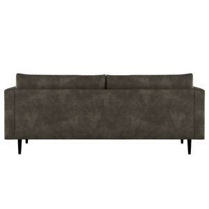 3-Sitzer Sofa Kayena Antiklederlook - Microfaser Priya: Anthrazit - Schwarz