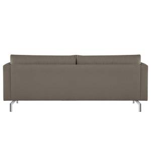 3-Sitzer Sofa Kayena Bouclé - Bouclé Stoff Eurona: Grau - Chrom glänzend