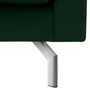 Canapé 3 places Kayena Velours - Velours Sadia: Vert vieilli - Chrome brillant