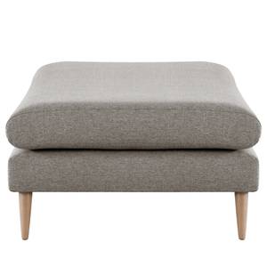 Panca e pouf Kayena Tessuto - Velluto Lark: marrone grigio - Faggio chiara