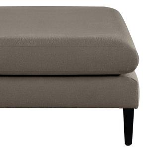 Banc repose-pieds Kayena Bouclé - Tissu Bouclé Eurona: Gris - Noir