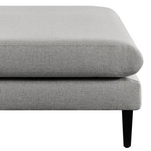 Panca e pouf Kayena Tessuto - Tessuto Inas: grigio platino - Nero