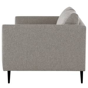 2-Sitzer Sofa Kayena Webstoff - Webstoff Lark: Braungrau - Schwarz