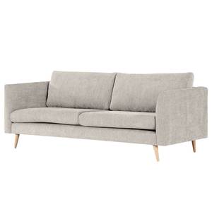 2-Sitzer Sofa Kayena Webstoff - Webstoff Cieli: Sandgrau - Buche Hell