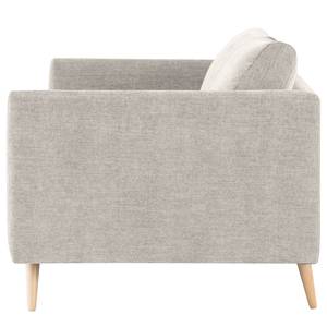 2-Sitzer Sofa Kayena Webstoff - Webstoff Cieli: Sandgrau - Buche Hell