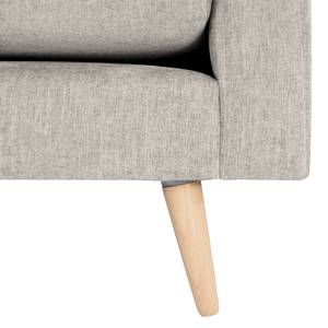 2-Sitzer Sofa Kayena Webstoff - Webstoff Cieli: Sandgrau - Buche Hell