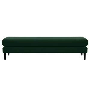 Banc repose-pieds Kayena Velours - Velours Sadia: Vert vieilli - Noir