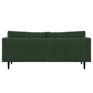 2-Sitzer Sofa Kayena Webstoff - Webstoff Cieli: Dunkelgrün - Schwarz