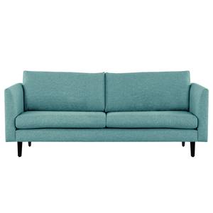 2-Sitzer Sofa Kayena Webstoff - Webstoff Lark: Petrol - Schwarz