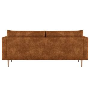 2-Sitzer Sofa Kayena Antiklederlook - Microfaser Priya: Cognac - Buche Hell