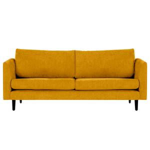 2-Sitzer Sofa Kayena Webstoff - Webstoff Cieli: Senfgelb - Schwarz