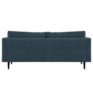 2-Sitzer Sofa Kayena Webstoff - Webstoff Cieli: Dunkelblau - Schwarz