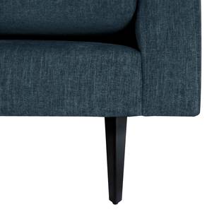 2-Sitzer Sofa Kayena Webstoff - Webstoff Cieli: Dunkelblau - Schwarz