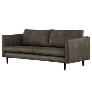 2-Sitzer Sofa Kayena Antiklederlook - Microfaser Priya: Anthrazit - Schwarz