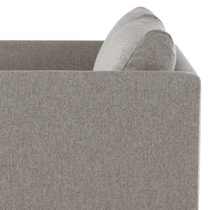 2-Sitzer Sofa Kayena Webstoff - Webstoff Lark: Braungrau - Buche Hell