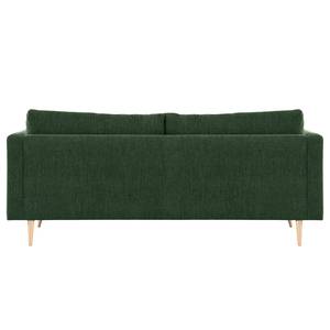 2-Sitzer Sofa Kayena Webstoff - Webstoff Cieli: Dunkelgrün - Buche Hell