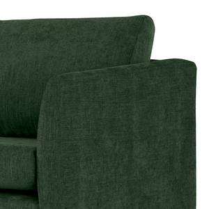 2-Sitzer Sofa Kayena Webstoff - Webstoff Cieli: Dunkelgrün - Buche Hell