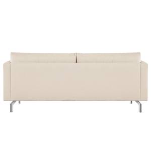 2-Sitzer Sofa Kayena Bouclé - Bouclé Stoff Eurona: Beige - Chrom glänzend