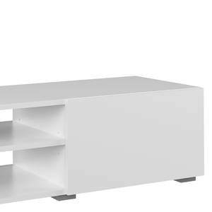 Mobile TV Podium Truciolare, rivestito - Bianco - Bianco - Larghezza: 140 cm