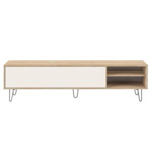 TV-Lowboard Aero Spanplatte, beschichtet - Eiche Dekor / Beige - Beige / Eiche Dekor