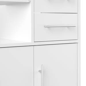 Küchenregal Marius Spanplatte, beschichtet - Weiß - Weiß