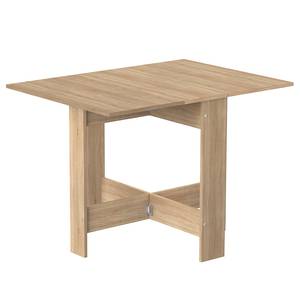 Eettafel Papillon gecoate spaanplaat - eikenhouten look - Eikenhouten look