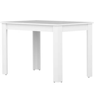 Table Nice Panneau aggloméré enduit - Blanc - Blanc