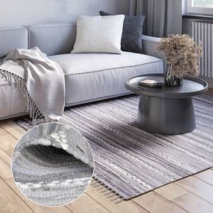 Tapis Malika Coton - Gris - 170 x 120 cm - Gris - 170 x 120 cm