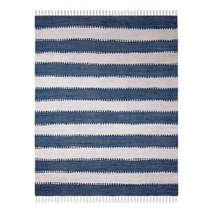 Tappeto a pelo corto Maher Cotone - Blu - 200 x 140 cm - Blu - 200 x 140 cm