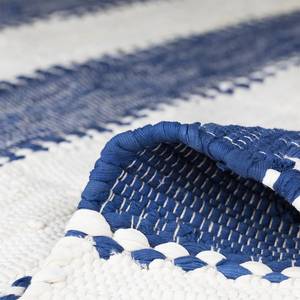 Kurzflorteppich Maher Baumwolle - Blau - 230 x 160 cm - Blau - 230 x 160 cm