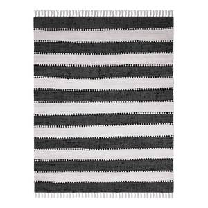 Tappeto a pelo corto Maher Cotone - Nero - 230 x 160 cm - Nero - 230 x 160 cm