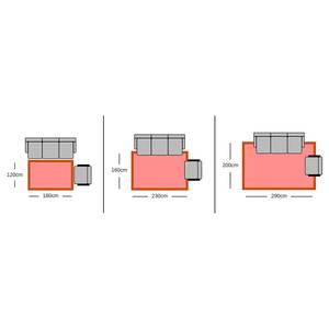 Wollen vloerkleed Rana schapenwol - grijs - 290 x 200 cm - Grijs - 290 x 200 cm