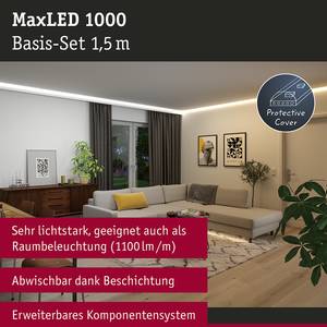 MaxLED-Stripe Basisset 1000 TunW Polyacryl - Silber - Breite: 150 cm