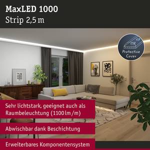 MaxLED-strip 1000 TunW polyacryl - zilverkleurig
