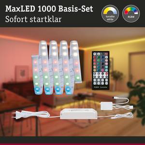MaxLED-strip basisset 1000 RGB polyacryl - zilverkleurig - Breedte: 150 cm