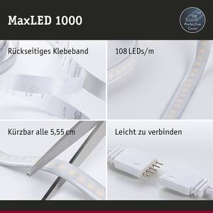 MaxLED-Stripe Basisset 1000 TunW Polyacryl - Silber - Breite: 300 cm