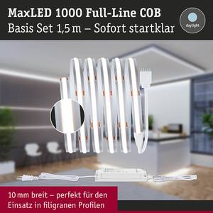 MaxLED-Stripe Basisset 1000 COB Daylight Polyacryl - Silber - Breite: 150 cm