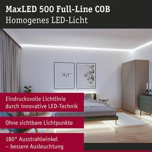 Striscia LED Basisset 500 COB Daylight Poliacrilico - Argento - Larghezza: 150 cm