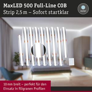 MaxLED-strip 500 COB Daylight polyacryl - zilverkleurig