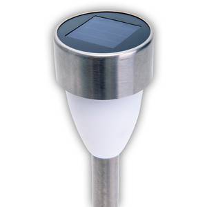 LED-Erdspieß Sellin 6er-Set Edelstahl - Silber