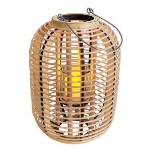 LED-solarlamp Sassnitz aluminium/transparant glas - lichtbruin - Lichtbruin