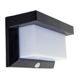 Lampe solaire LED détecteur de mouvement Acier / Matière plastique - Noir