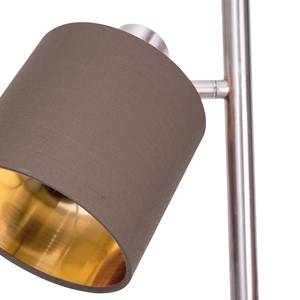 Staande lamp Maron staal/polyester - bruin/goudkleurig
