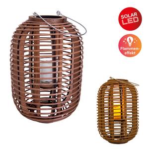 Lampe solaire LED Sassnitz Aluminium / Verre transparent - Marron - Marron