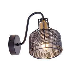 Wandlamp Foro 1 lichtbron ijzer - zwart