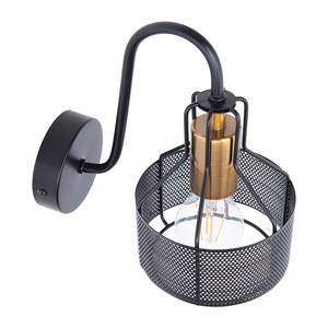 Wandlamp Foro 1 lichtbron ijzer - zwart