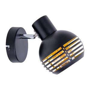 Plafondlamp Casco 1 lichtbron ijzer - zwart/goudkleurig